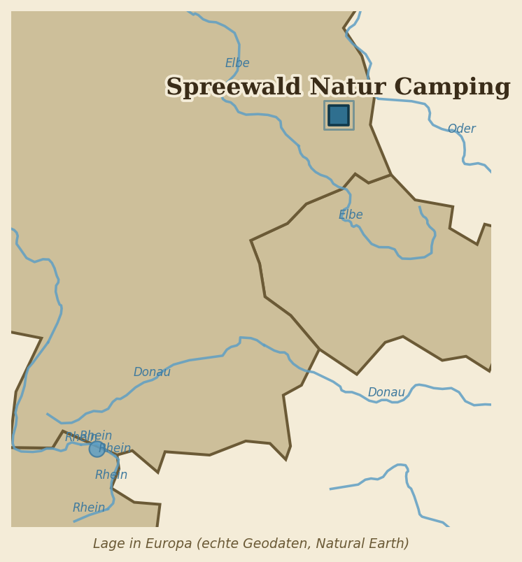 Lagekarte Spreewald Camping