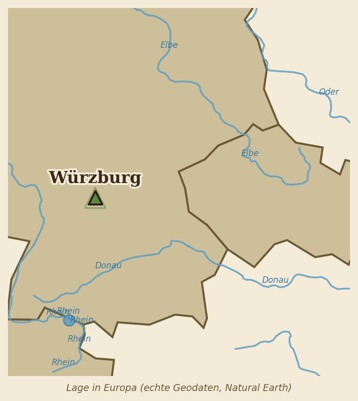 Lagekarte Würzburg